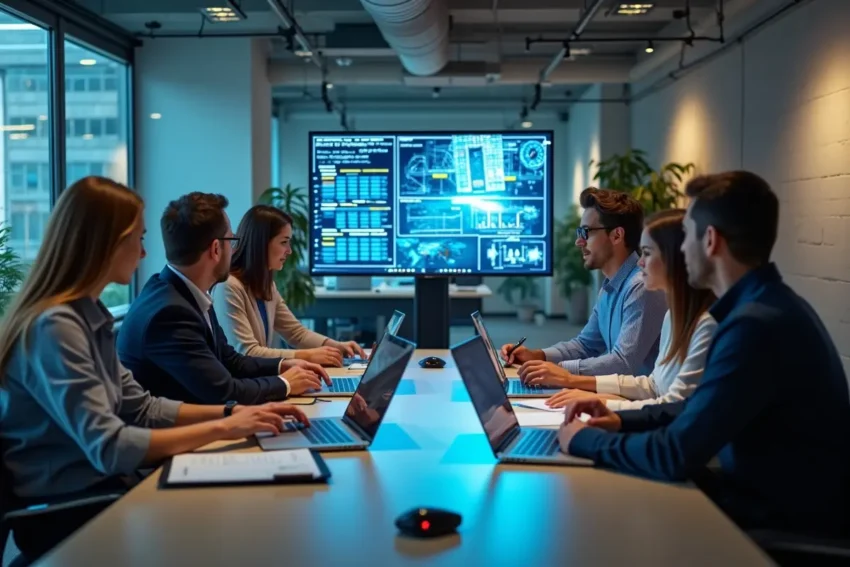 business team outsourcing technical support to improve service and efficiency